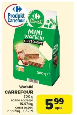 Carrefour Wafelki Carrefour mini orzechowe oferta