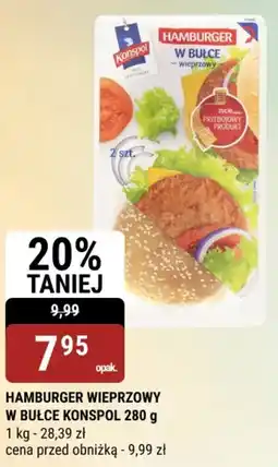 bi1 HAMBURGER WIEPRZOWY W BUŁCE KONSPOL oferta