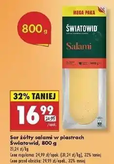 Biedronka Ser salami Światowid oferta