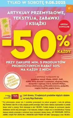 Biedronka Artykuły przemysłowe, tekstylia, zabawki i książki oferta