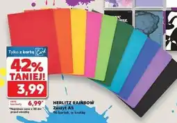 Kaufland Zeszyt a5 rainbow 96 kartek kratka Herlitz oferta