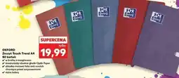 Kaufland Zeszyt a4/80k. touch trend kratka Oxford oferta