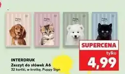 Kaufland Zeszyt do słówek a6/32 k. kratka Interdruk oferta