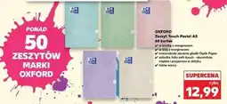 Kaufland Zeszyt a5 60 kartek kratka pastel Oxford oferta