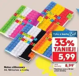 Kaufland Notes silikonowy stitch a5/100 k kratka oferta