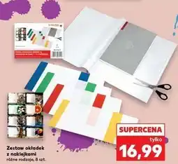 Kaufland Okładki na zeszyt a5 + naklejki Panta Plast oferta
