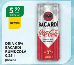 Eurocash Cash & Carry Drink 5% bacardi rum&cola oferta