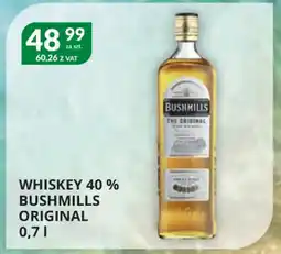 Eurocash Cash & Carry Whiskey 40 % bushmills original oferta