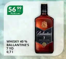 Eurocash Cash & Carry Whisky 40% ballantine's 7 yo oferta