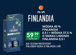 Eurocash Cash & Carry Wódka 40 % + wódka 37,5 % o smaku limonki finlandia oferta