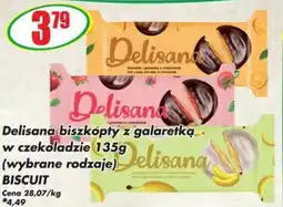 Sezamek Delisana biszkopty z galaretką w czekoladzie BISCUIT oferta
