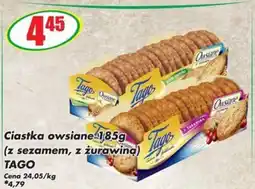 Sezamek Pałeczki Ciastka owsiane (z sezamem, z żurawiną) TAGO oferta