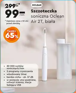 Biedronka OCLEAN Szczoteczka soniczna Oclean Air 2T, biała oferta