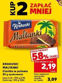 Kaufland KRAKUSKI MALTANKI Ciastka w polewie oferta