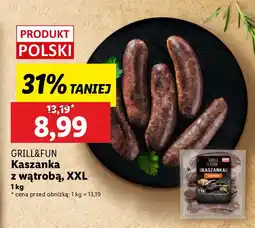 Lidl Kaszanka z wątrobą XXL Grill&Fun oferta