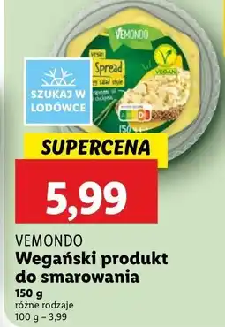 Lidl Wegański produkt do smarowania VEMONDO oferta