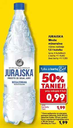 Kaufland Woda mineralna Jurajska oferta