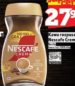 Topaz Kawa rozpuszczalna Nescafe Crema Nestle oferta