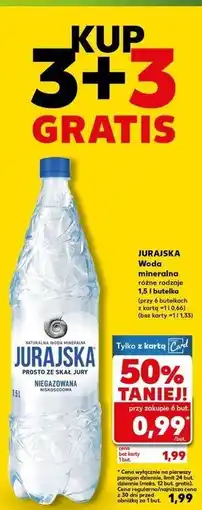 Kaufland Woda niegazowana Jurajska oferta