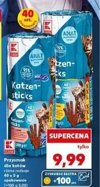Kaufland Przysmak dla kota wołowina K-Classic oferta