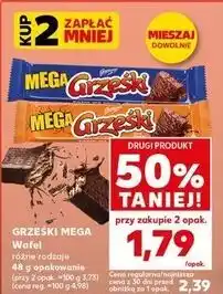 Kaufland Wafelek kakaowy w czekoladzie deserowej Grześki Mega oferta