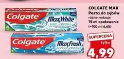 Kaufland Pasta do zębów cooling crystals Colgate Max Fresh oferta