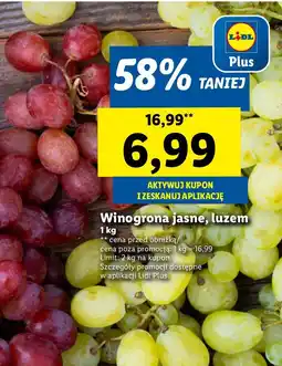 Lidl Winogrona jasne luzem Ryneczek Lidla oferta