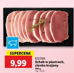 Lidl Schab w plastrach, cienko krojony Rzeźnik oferta