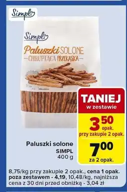 Carrefour Express Paluszki solone Simpl oferta