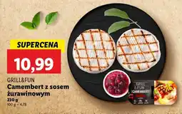 Lidl Ser camembert z sosem żurawinowym Grill&Fun oferta