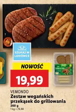 Lidl Zestaw wegańskich przekąsek do grillowania Vemondo oferta