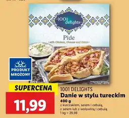 Lidl Danie w stylu tureckim z kurczakiem, serem i cebulą 1001 Delights oferta