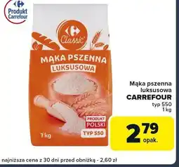 Globi Mąka pszenna luksusowa Carrefour typ 550 oferta