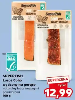 Kaufland SUPERFISH Łosoś Coho wędzony na gorąco oferta