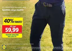 Lidl Spodnie cargo męskie oferta