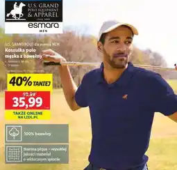 Lidl Koszulka polo męska z bawełny oferta