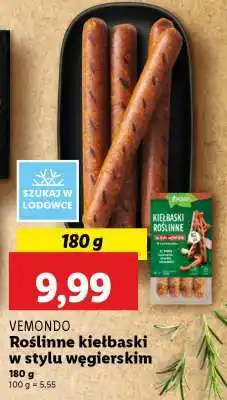 Lidl Vemondo Roślinne kiełbaski w stylu węgierskim oferta