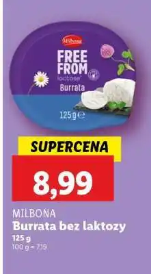 Lidl MILBONA Burrata bez laktozy oferta