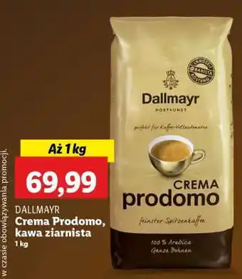 Lidl Dallmayr Crema Prodomo, kawa ziarnista oferta