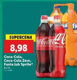 Lidl Coca-Cola, Coca-Cola Zero, Fanta lub Sprite oferta