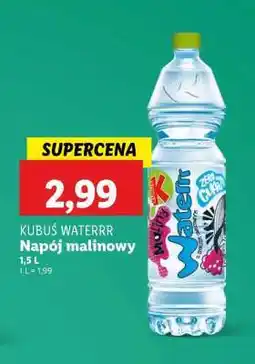 Lidl KUBUŚ WATERRR Napój malinowy oferta