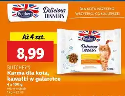 Lidl BUTCHER'S Karma dla kota, kawałki w galaretce oferta