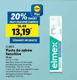Lidl Elmex Pasta do zębów Sensitive oferta