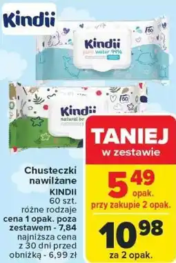 Carrefour Chusteczki nawilżane KINDII oferta