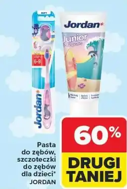 Carrefour Pasta do zębów, szczoteczki do zębów dla dzieci JORDAN oferta