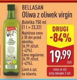ALDI Oliwa z oliwek virgin Bellasan oferta