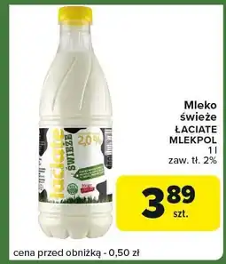 Carrefour Express Mleko świeże Laciate Mlekpol oferta