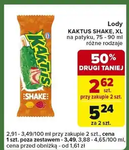 Carrefour Express Lody Kaktus Shake XL Koral oferta