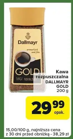 Carrefour Express Kawa rozpuszczalna Gold Dallmayr oferta