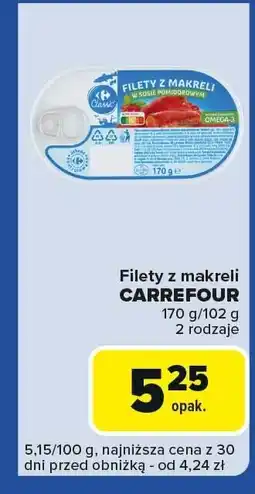 Carrefour Express Filety z makreli Carrefour oferta